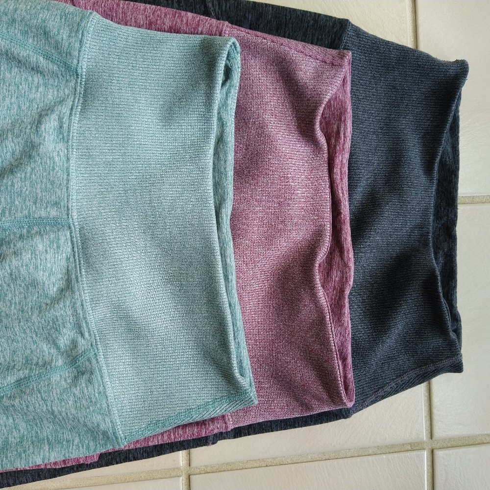 Kirkland Signature heathered leggings lot - size small - 3 pair